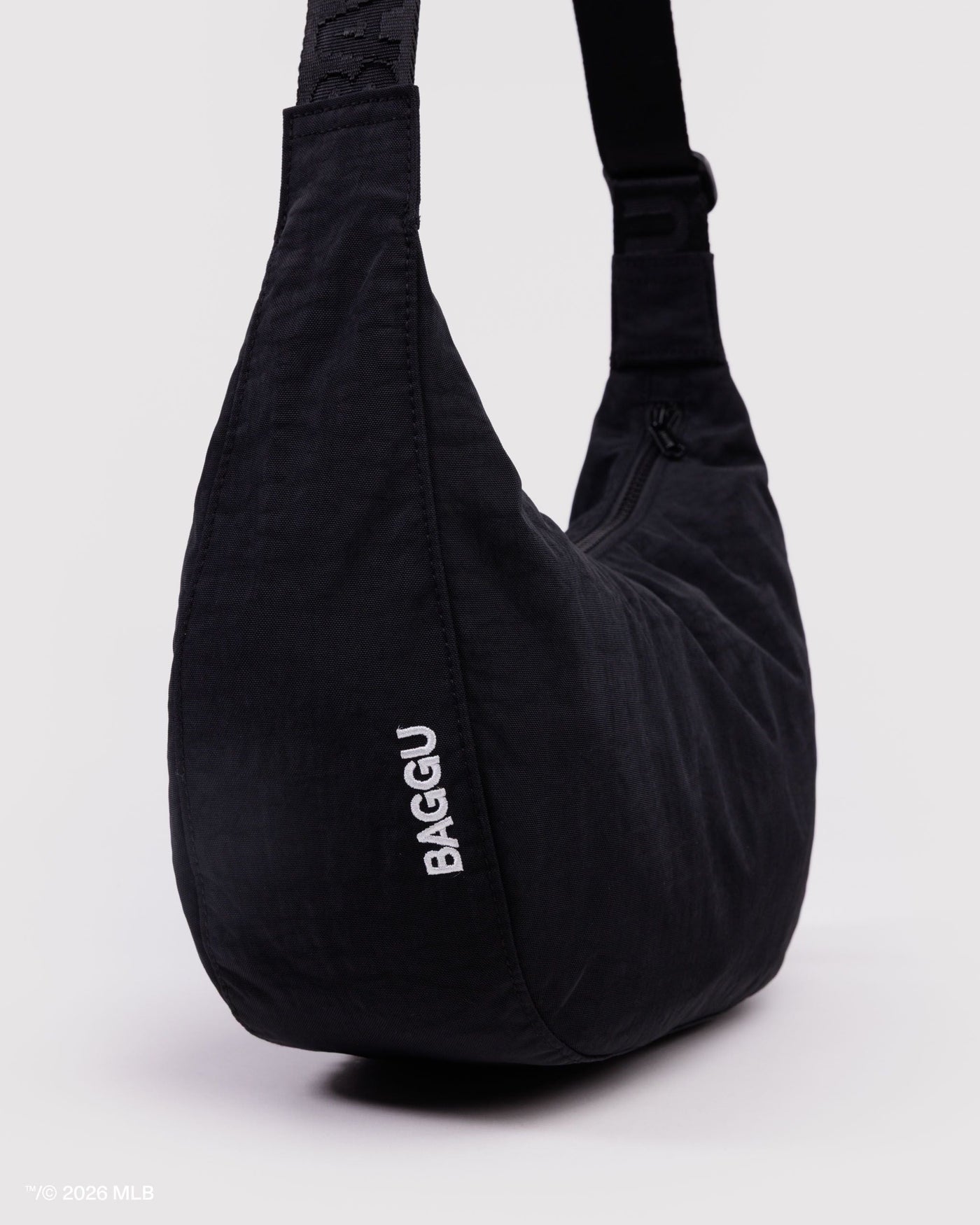 Medium Nylon Crescent Bag